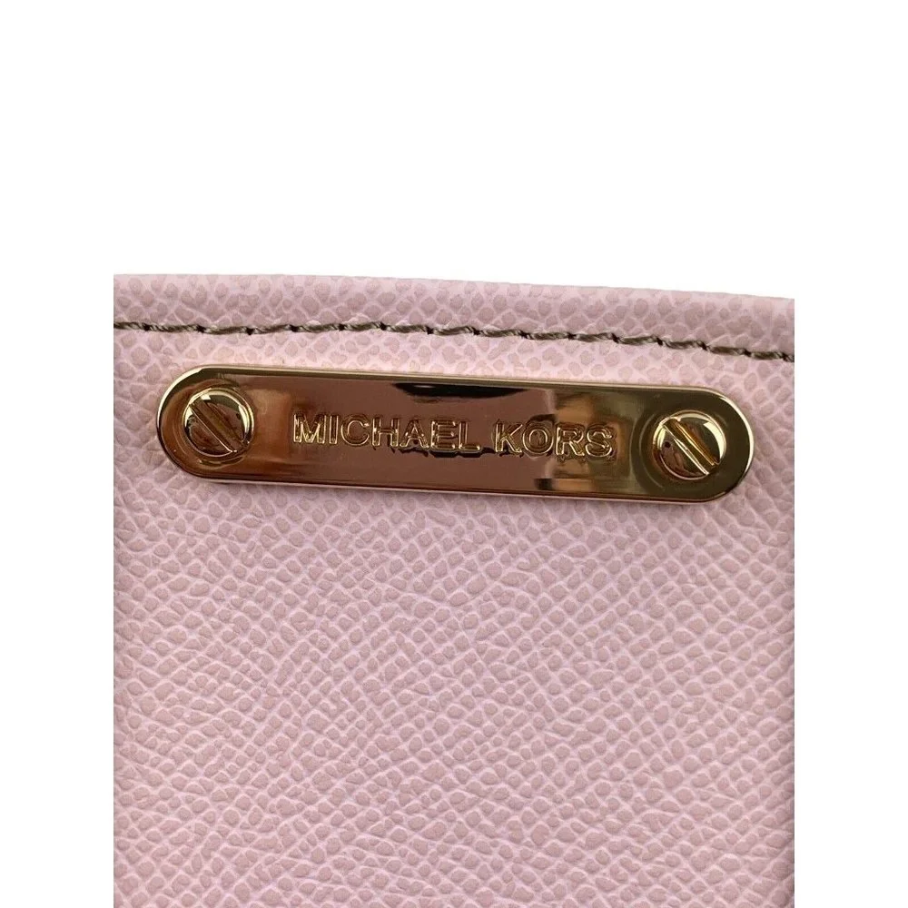 *New Michael Kors Brown Pink Print Waist Bag Fanny Pack Small Synthetic Buckle